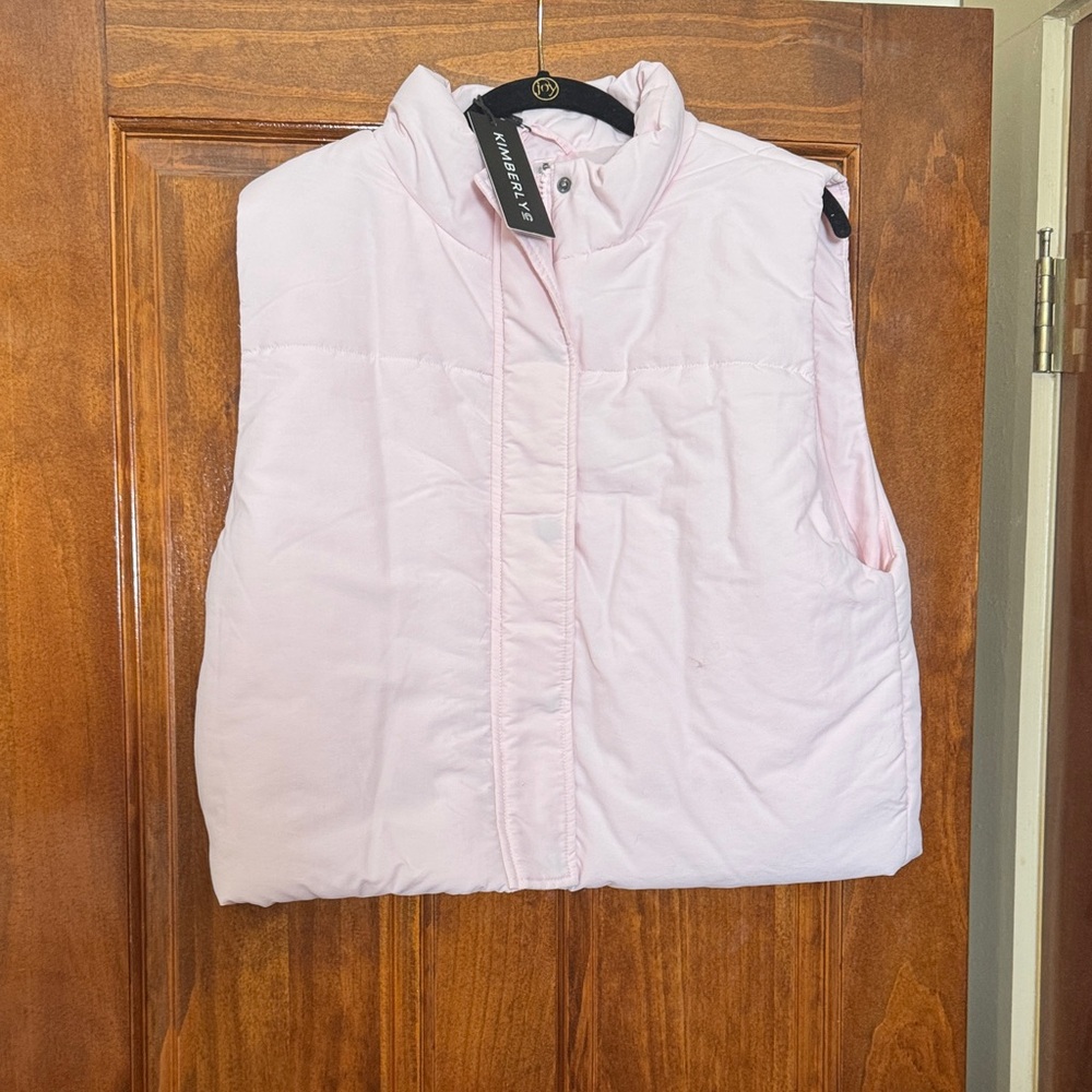 Women's Pink Puffer Vest